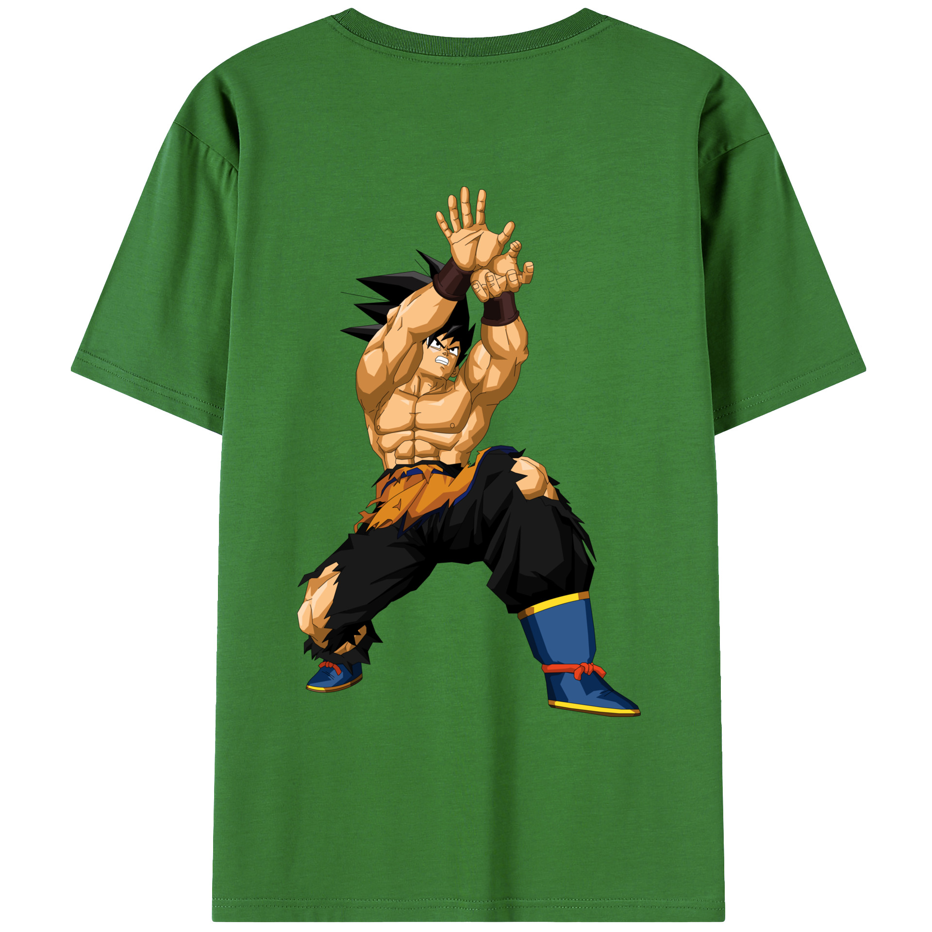 （画像用） ドラゴンボール 孫悟空（そん ごくう）Son Goku カカロット DRAGON BALL Kakarotto レディース半袖Tシャツ(バックプリント)